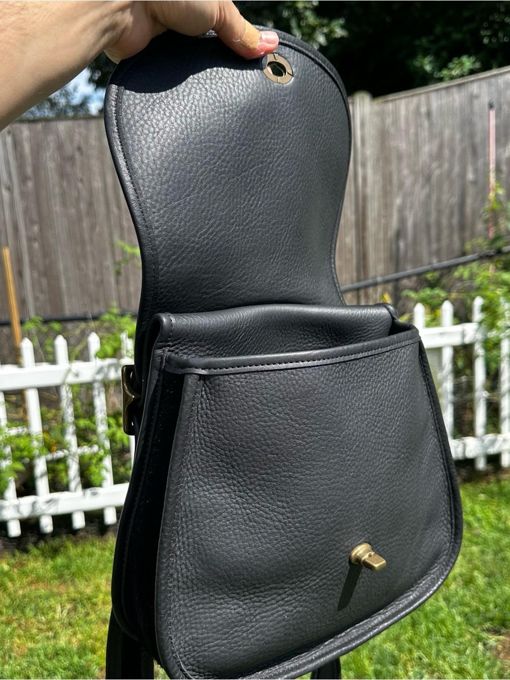 Rare Vintage Coach 9014 1990’s Berkeley Saddle Bag Shoulder Bag New without tags - Picture 6 of 9